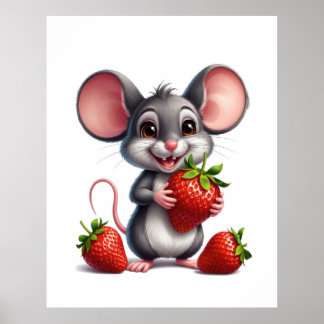 Poster Rato e morango