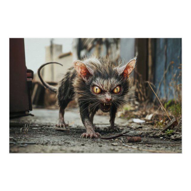 Póster Rato monstro  (Frente)