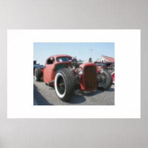 Póster Rato Rod - Airbrush & tinta