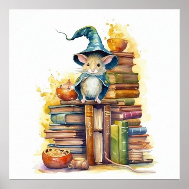Poster Rato sobre os livros 5 (Frente)