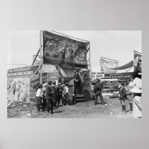 Poster Rattlesnake Joe Sideshow, 1920