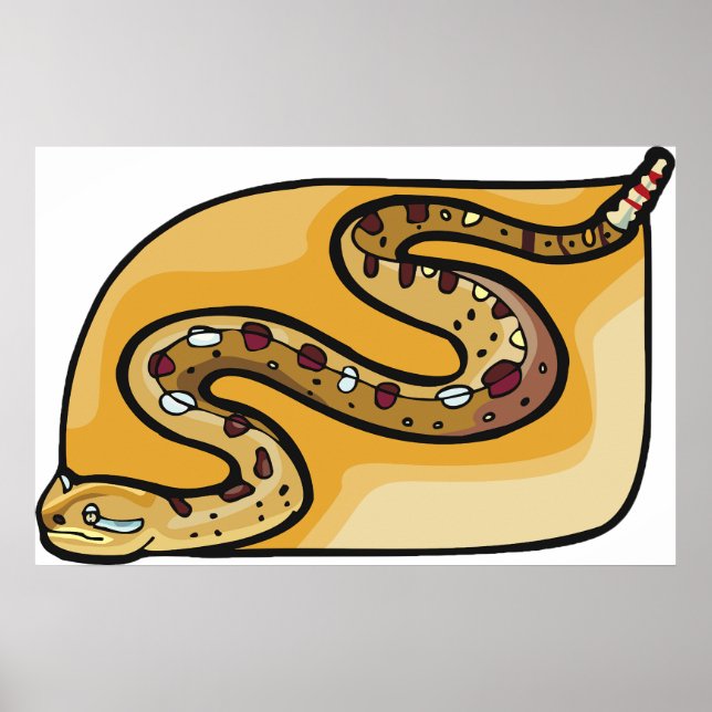 Poster Rattlesnake Reptile (Frente)