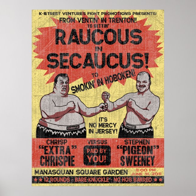 Poster Raucous em Secaucus (Frente)