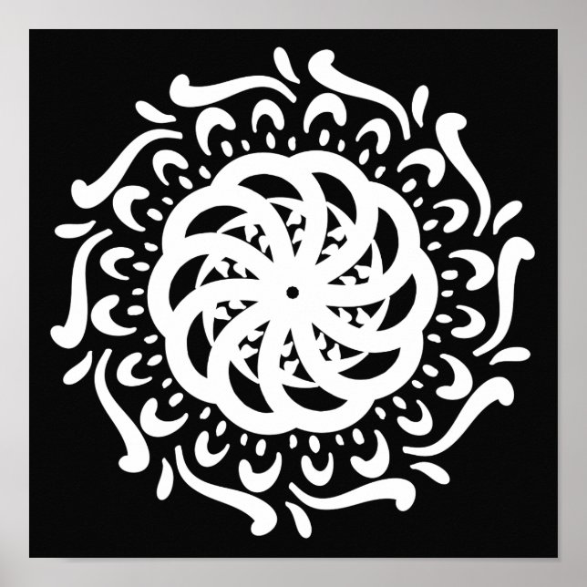 Póster Raven Mandala (Frente)