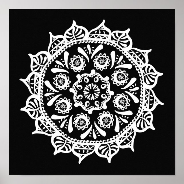 Póster Raven Mandala (Frente)