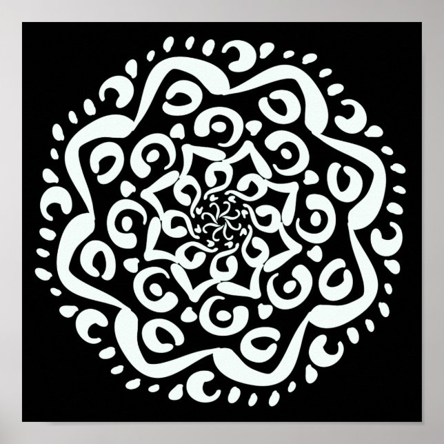 Poster Raven Mandala (Frente)