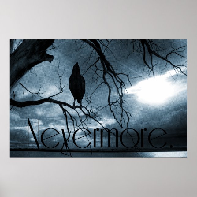 Poster Raven - Nunca mais Sunbeams e Tree Blue (Frente)