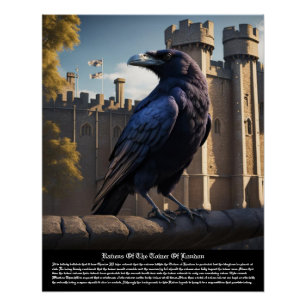 Póster Raven Tower De Londres