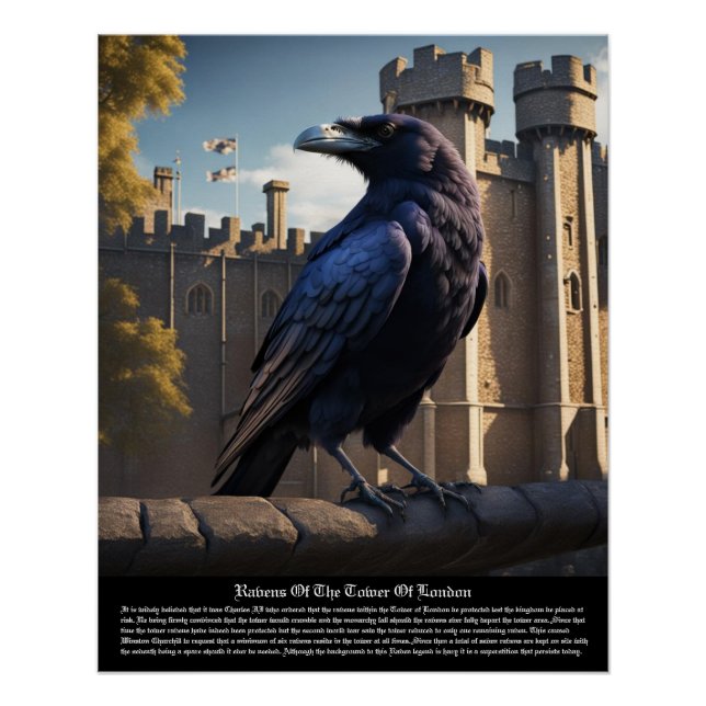 Póster Raven Tower De Londres (Frente)