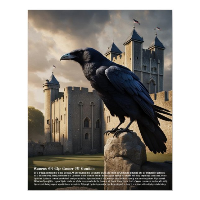 Póster Raven Tower De Londres (Frente)