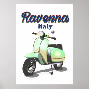 Poster Ravenna Itália viagens vintage