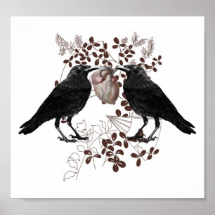 Póster Ravens e Coração