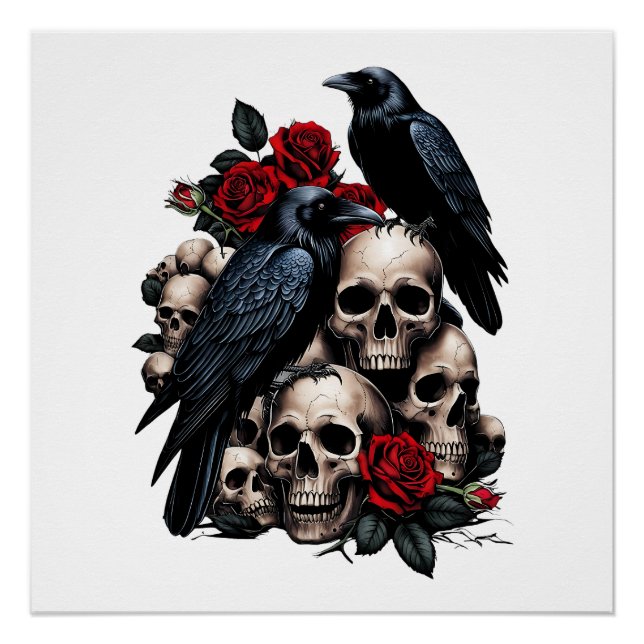 Póster Ravens e Rosas: Uma Sinfonia Gótica (Frente)