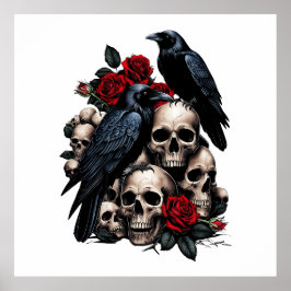 Poster Ravens e Rosas: Uma Sinfonia Gótica