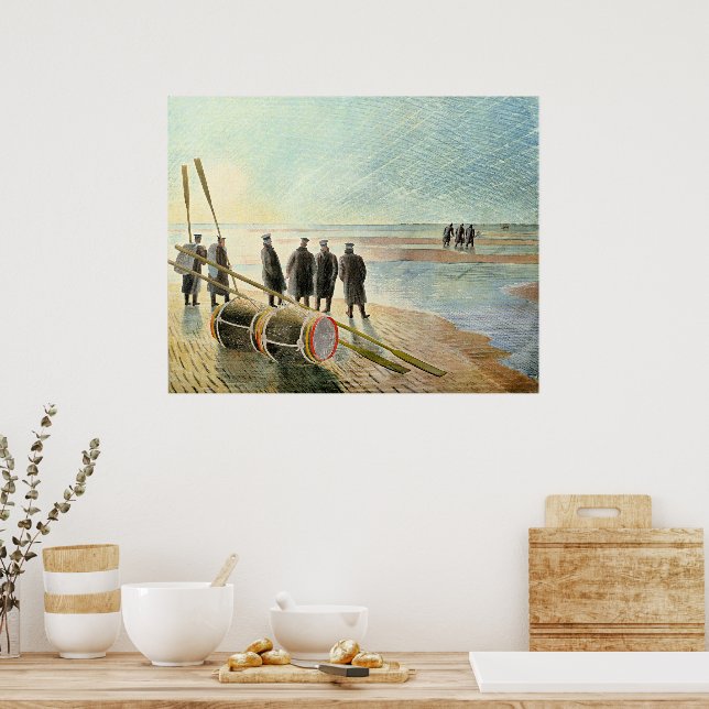 Poster Ravilious - Dangerous Work at Low Tide, (Cozinha)