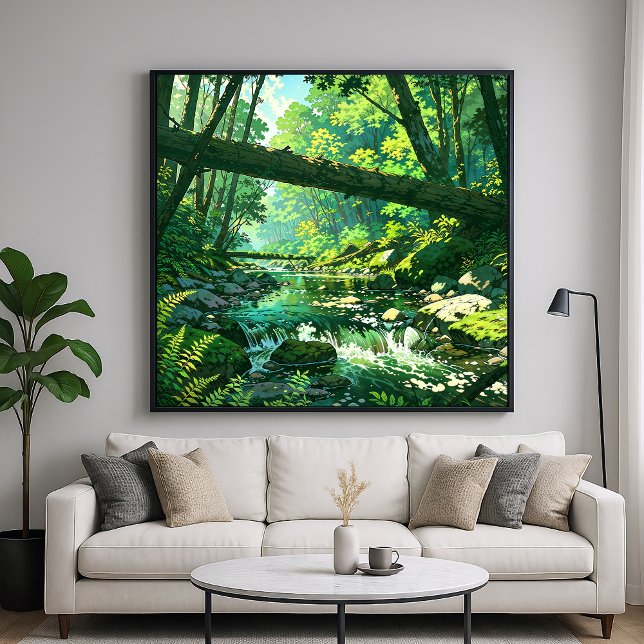 Poster Ravina Selva - Estilo de Ilustração da Floresta Vi (Criador carregado)