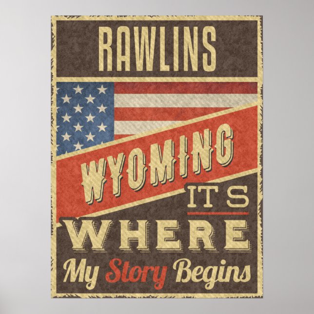 Poster Rawlins Wyoming (Frente)