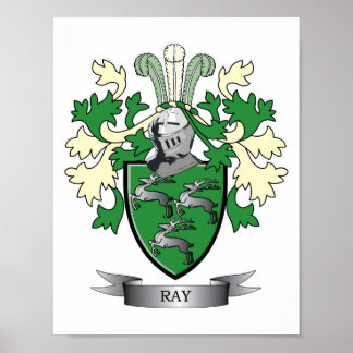 Póster Ray Family Crest Casaco de Armas