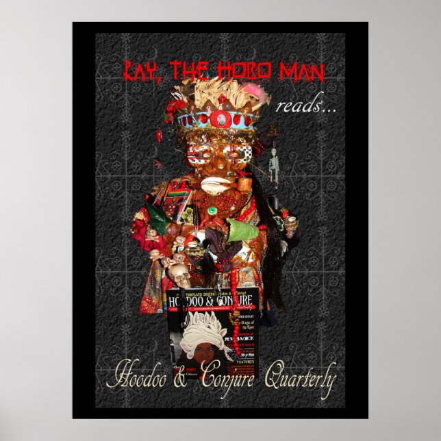 Poster Ray, o Hobo Man Lê Hoodoo e Conjure Triterly (Frente)