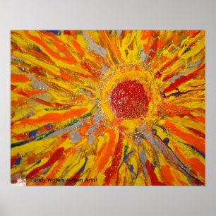Poster "Ray of Hope", por Candy Waters Artista Autismo