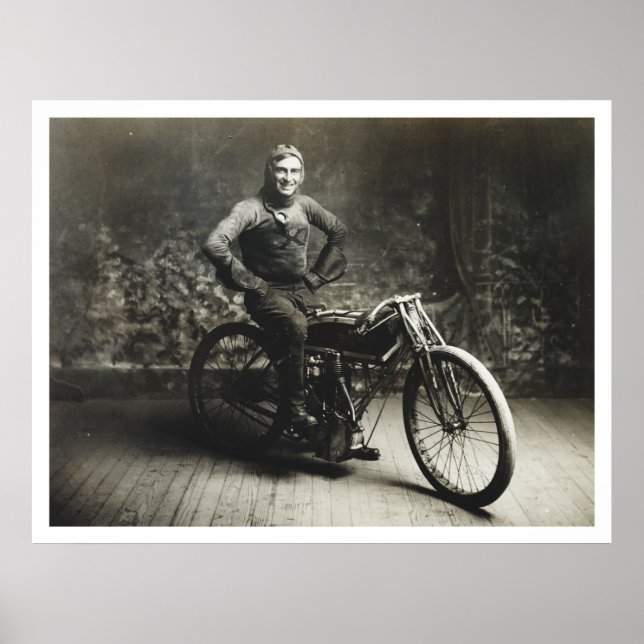 Póster Ray Weishaar venceu 100 mi. Raça [1914] (Frente)