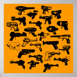 Póster Rayguns
