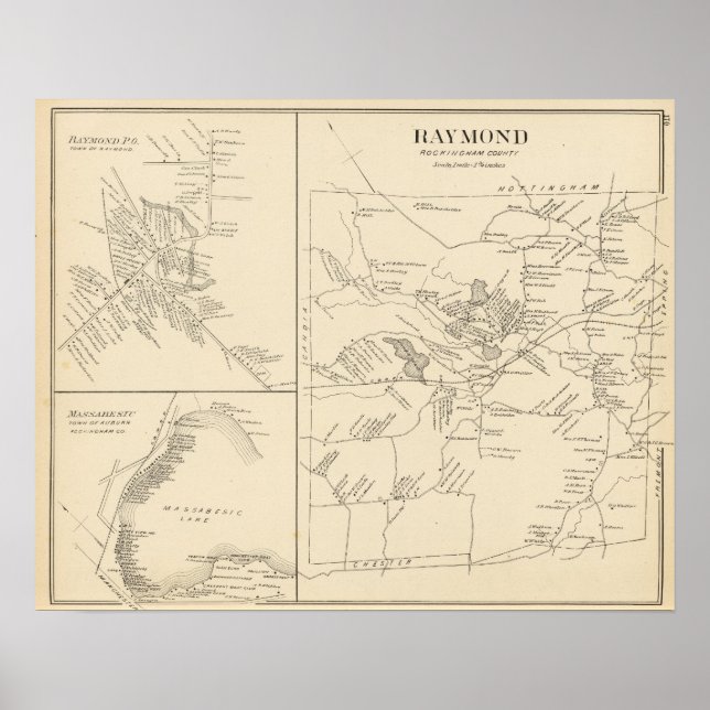 Póster Raymond, Condado de Rockingham (Frente)