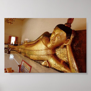 Póster Rayong de reclinação Buddha