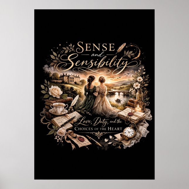 Poster Razão e Sensibilidade (Frente)