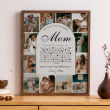 Razões pelas quais Amamos Você Mamãe Colagem de Fo