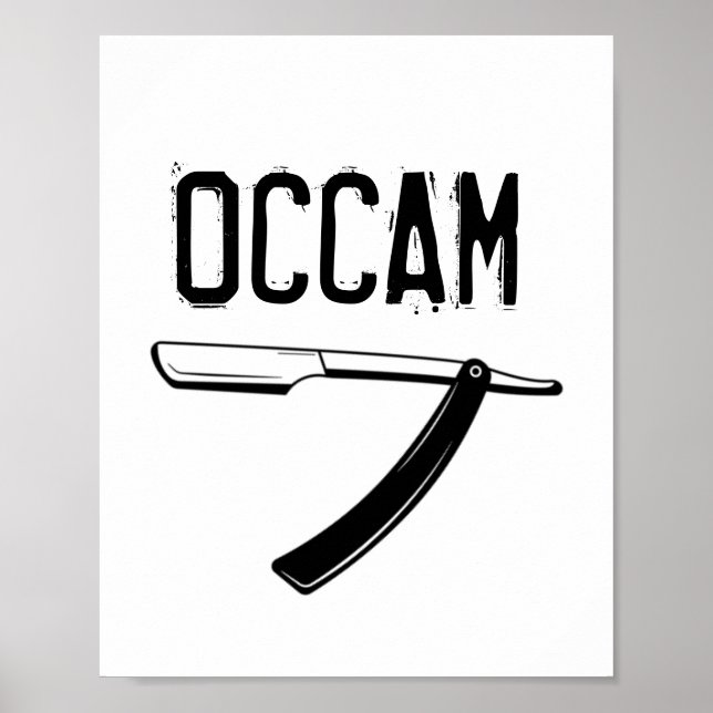 Poster Razor de Occam (Frente)