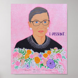 Poster RBG "Eu Discordo".