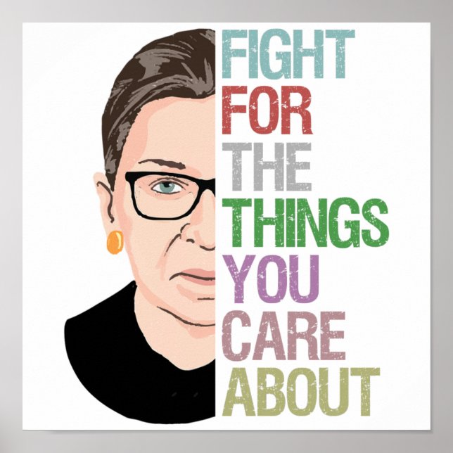 Poster RBG Ruth Bader Ginsburg (Frente)