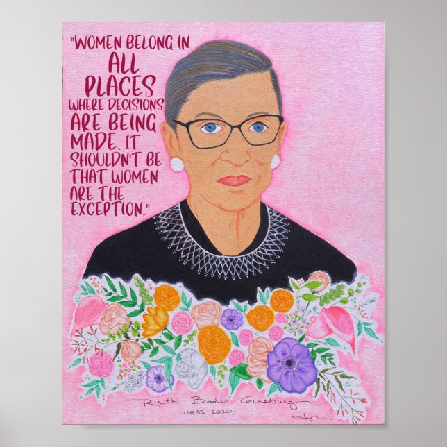 Poster RBG "Women Belong" (Frente)