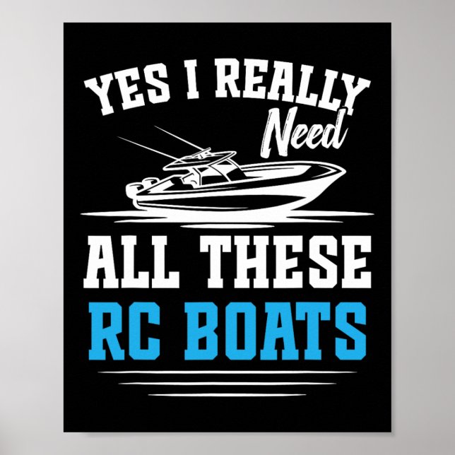 Poster Rc Captain Remote Control Boat Cruise Need All Rc  (Frente)