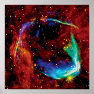 Póster RCW 86 Supernova Remnant - Foto do Espaço Hubble d