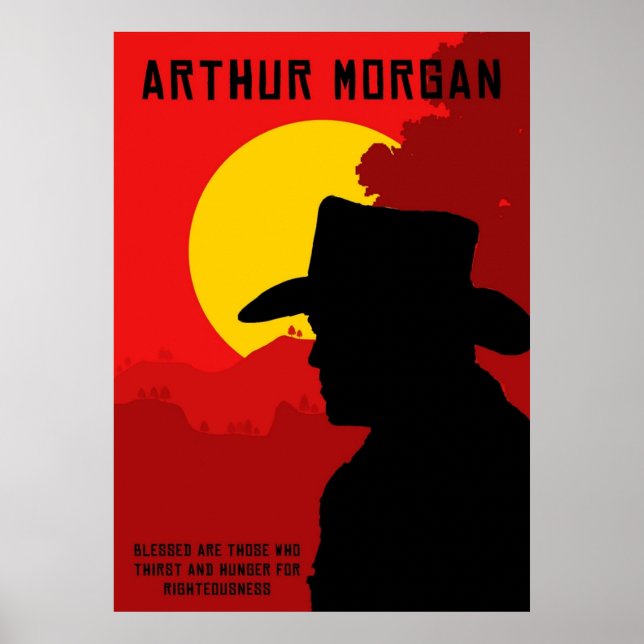 Poster Rdr2 Arthur Morgan (Frente)
