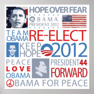 Póster Re-elect Obama