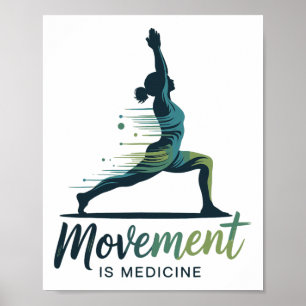 Poster Reabilitação de Exercícios de Yoga para Saúde Medi