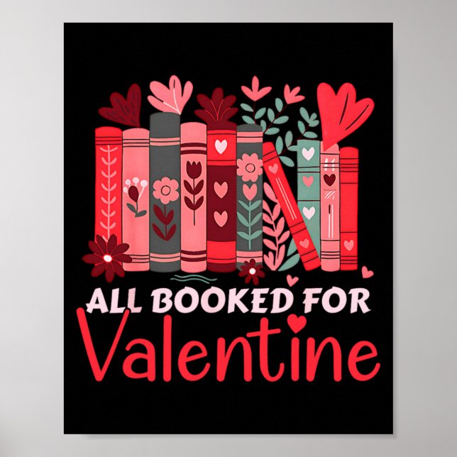 Poster Reading Teacher Valentines Day All Booked For Val  (Frente)