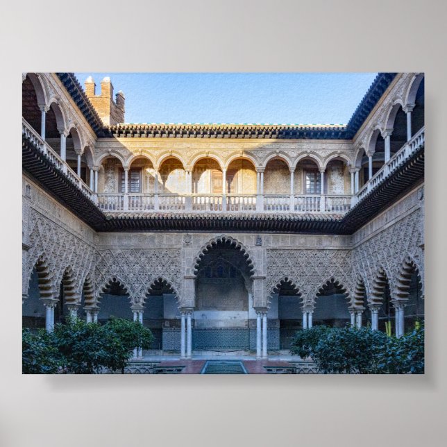 Poster Real Alcázar de Sevilha (Frente)
