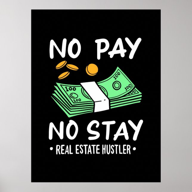 Poster Real Estate Hustler (Frente)