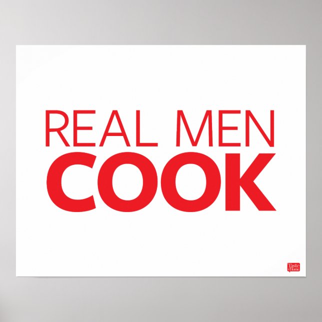 Poster Real Men Cook (Frente)