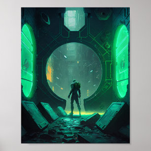 Poster Realidade Virtual Cyberpunk