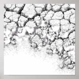 Poster Realistic Dried Grime and Salt Crust Texture