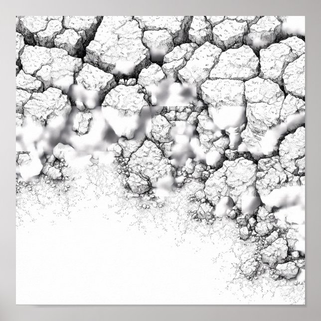 Poster Realistic Dried Grime and Salt Crust Texture (Frente)