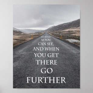 Poster Realização inspirador e objetivos