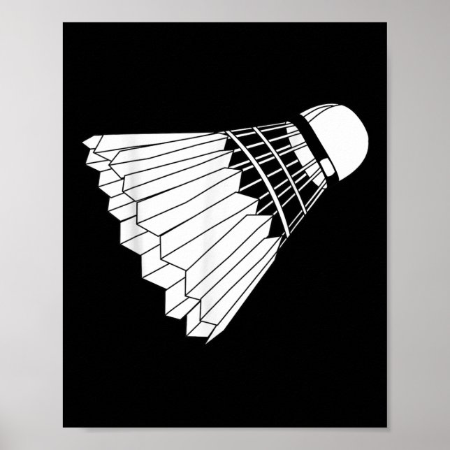 Poster Realmente gosto de peteca de badminton (Frente)