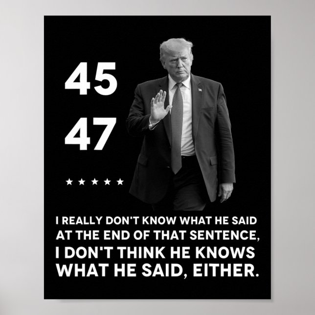 Poster Realmente não sei o que ele disse no final (Frente)