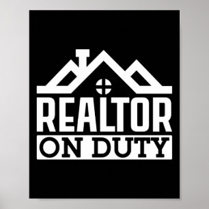 Poster Realtor do Agente Imobiliário do Realtor em Servi